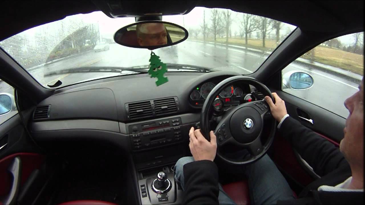 HPF Twin Turbo RHD BMW M3 demonstrating HPF/AEM Traction Control in RAIN MODE