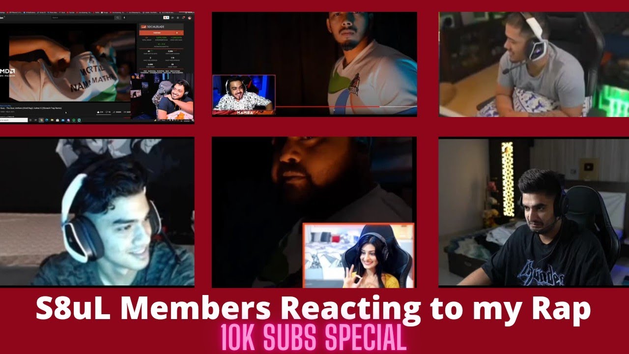 S8UL Members Reacting To my Rap 