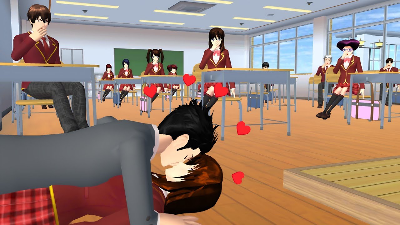 Мой учитель — моя первая любовь | Sakura School Simulator (любовь/печальная история)