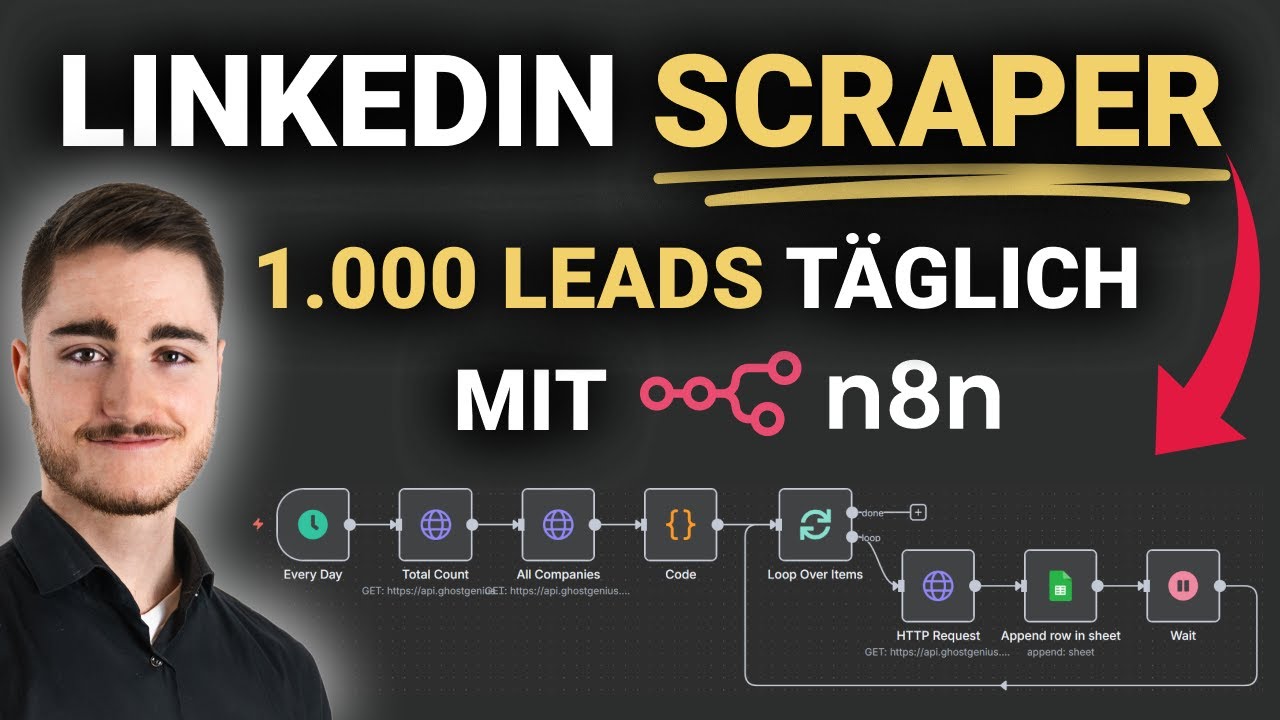 LinkedIn лидирует на автопилоте: как вытаскивать компании с помощью ИИ и n8n!