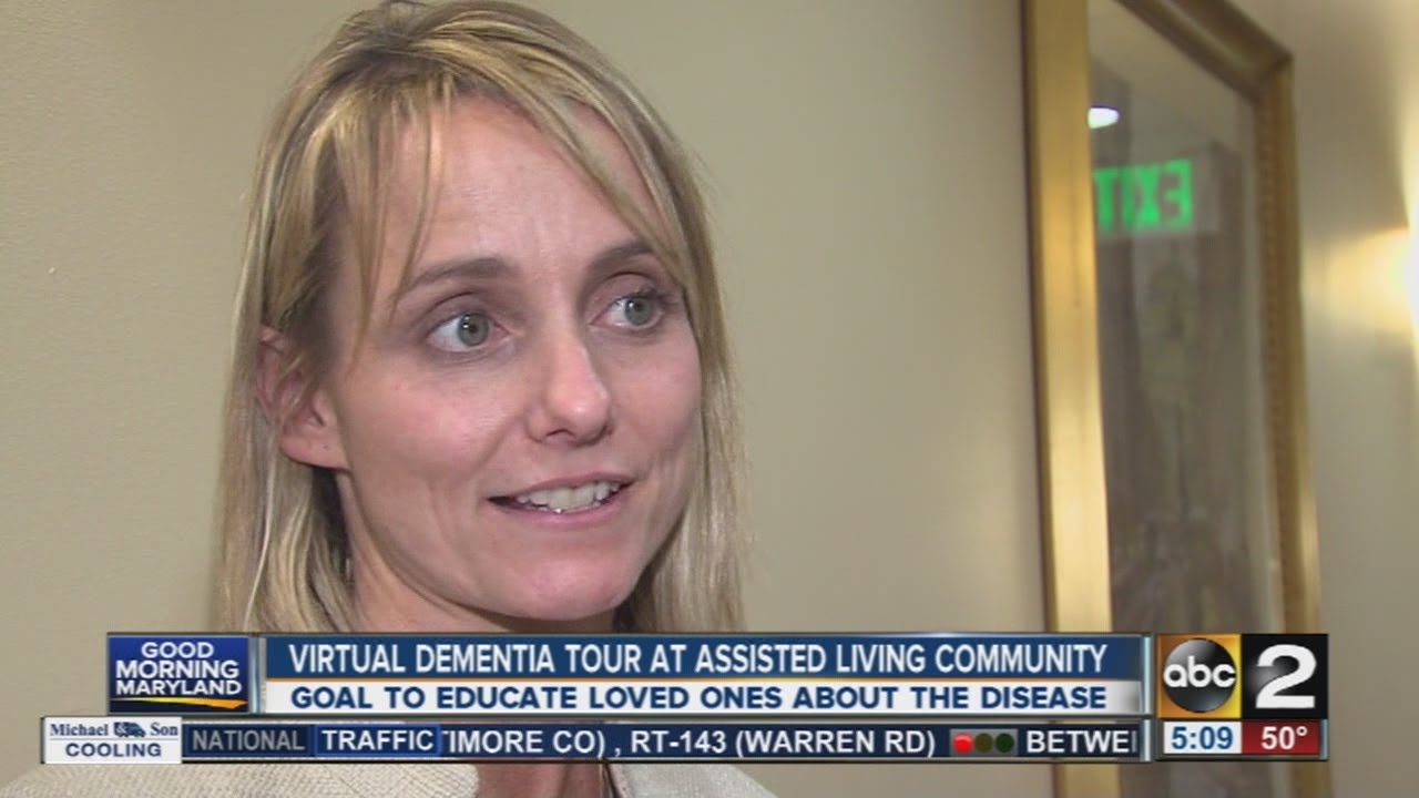 Virtual dementia tour at assisted living facility
