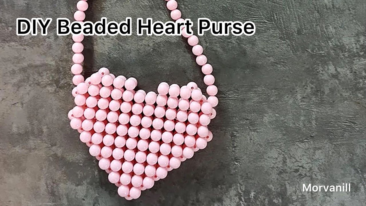 How to Make a Beaded Heart Purse (Step-by-Step for Beginners) 