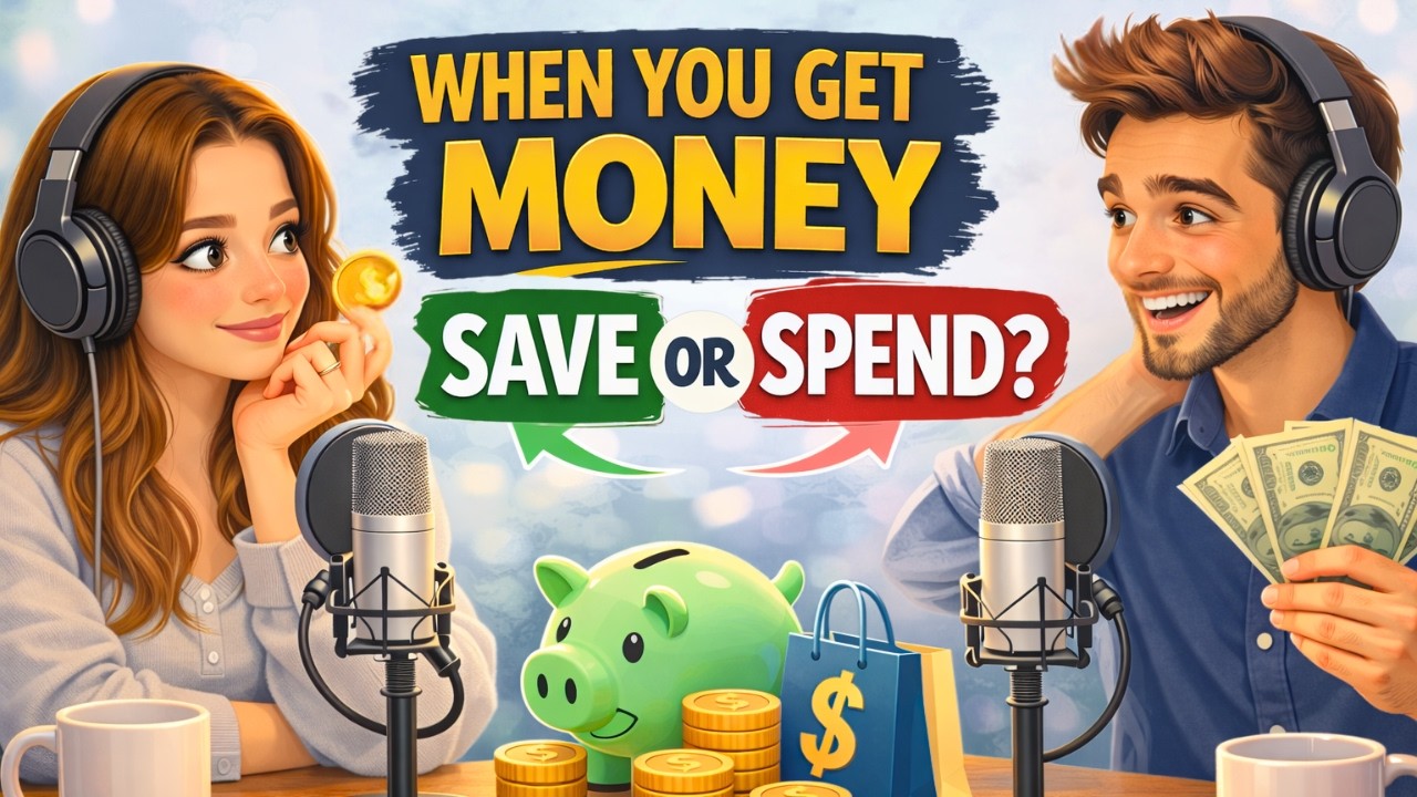 English Speaking Practice – Should You Save Money or Spend It? | Real Life English Podcast