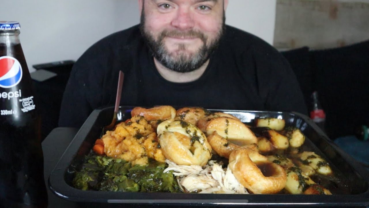 Easter roast dinner uk mukbang
