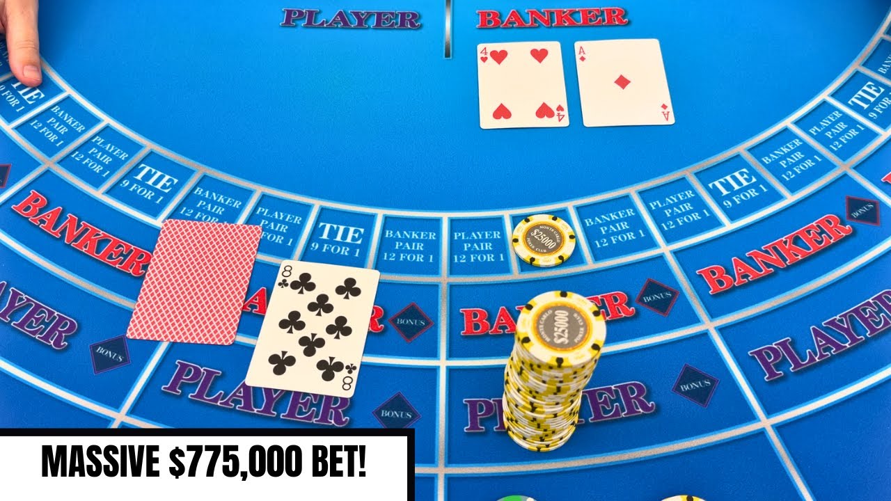 Я ПОСТАВИЛ 775 000 ДОЛЛАРОВ НА ОДНУ СУПЕР УДАЧНУЮ РУКУ В БАККАРА!