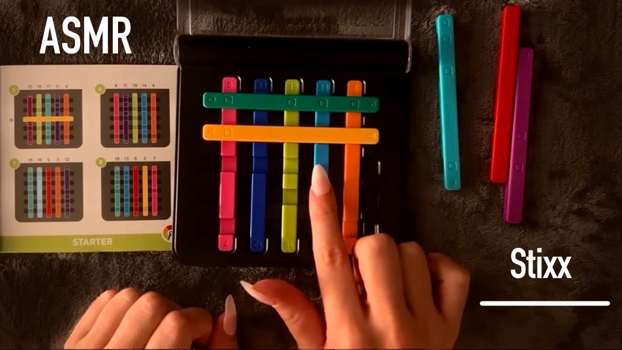 😴 ASMR - Playing IQ Stixx Puzzle (1) - Clicky Whispering