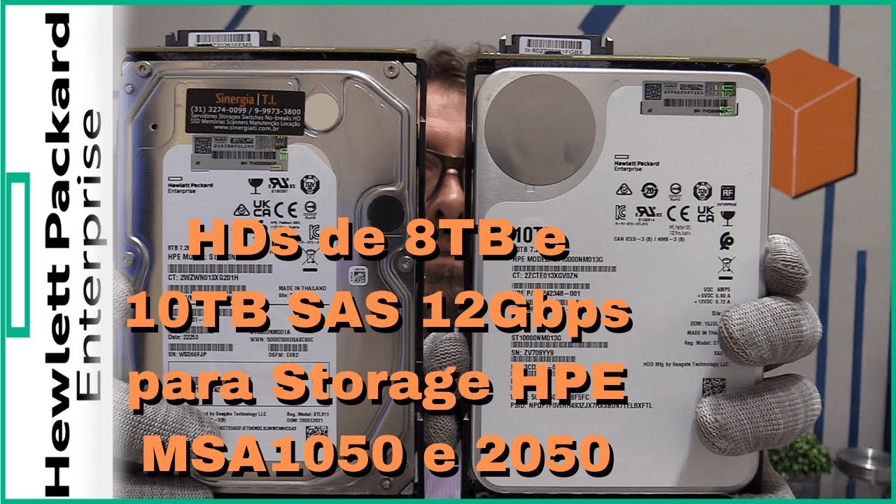 HDs de 8TB e 10TB SAS 12Gbps 3,5