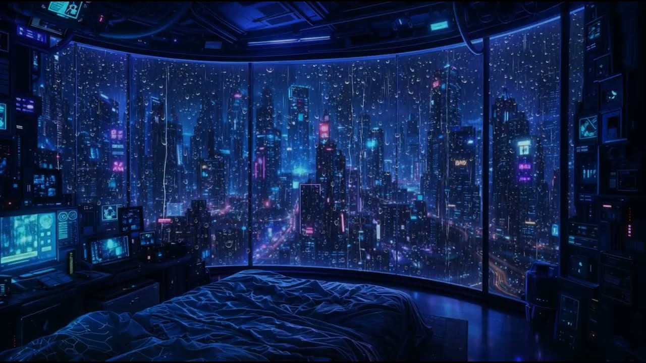 Disconnect From the World 🔮 Futuristic Night Room | Deep Sleep Escape