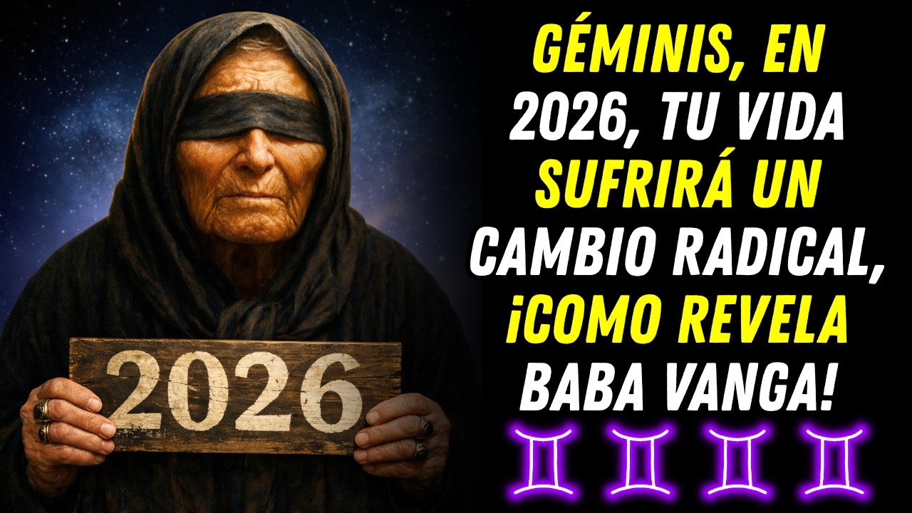 Géminis: Baba Vanga Revela Por Qué 2026 Será el Año Que lo Cambiará TODO Para Ti.