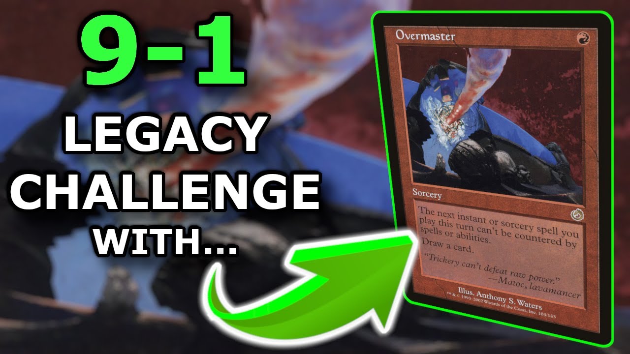 9-1 with OVERMASTER! Rite of Flame + Burning Wish — MTG Legacy Storm Combo | Magic: The Gathering