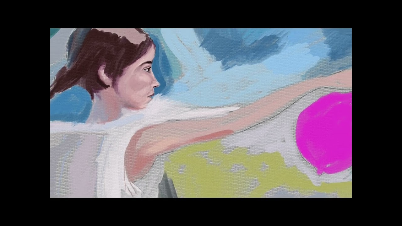 My First Art Vlog (Introduction) - The Girl With The Balloon Painting Timelapse