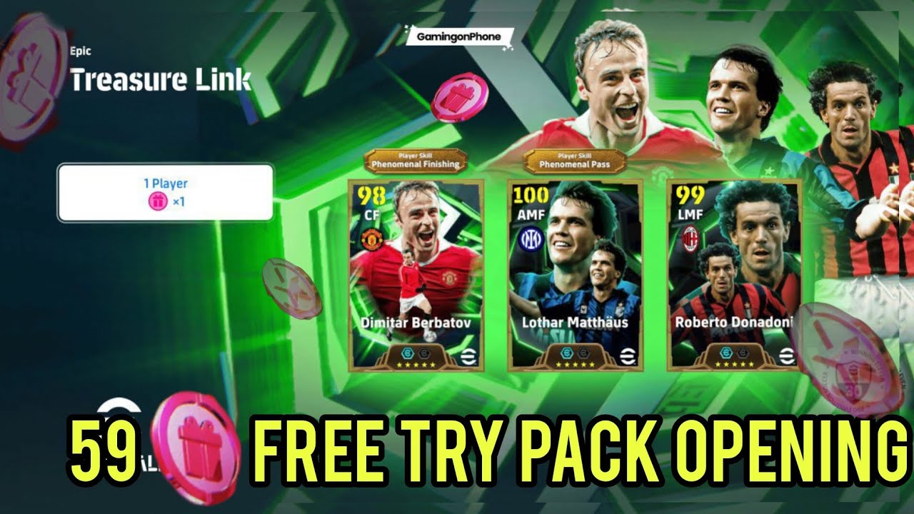 59 Free try pack opening 🤯.#video #viral #efootball 