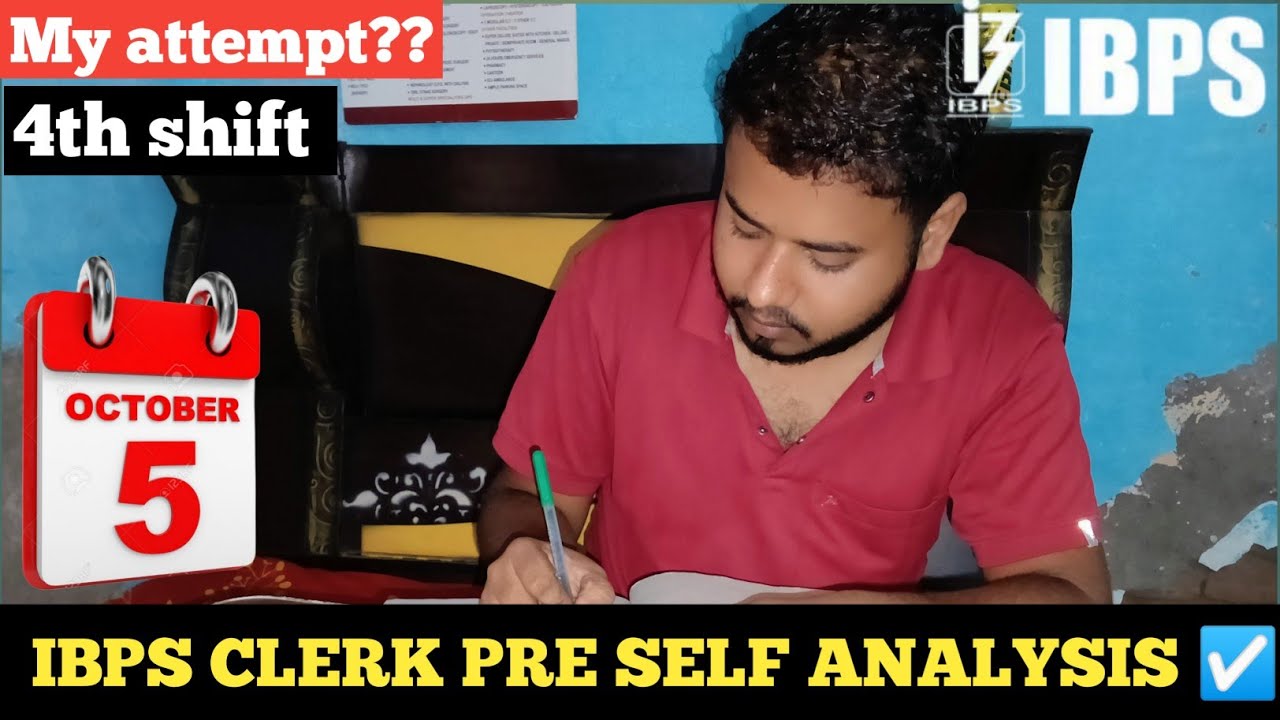 IBPS CLERK SELF ANALYSIS || MY ATTEMPT|| SAFE ATTEMPT || #ibps #bankexam 