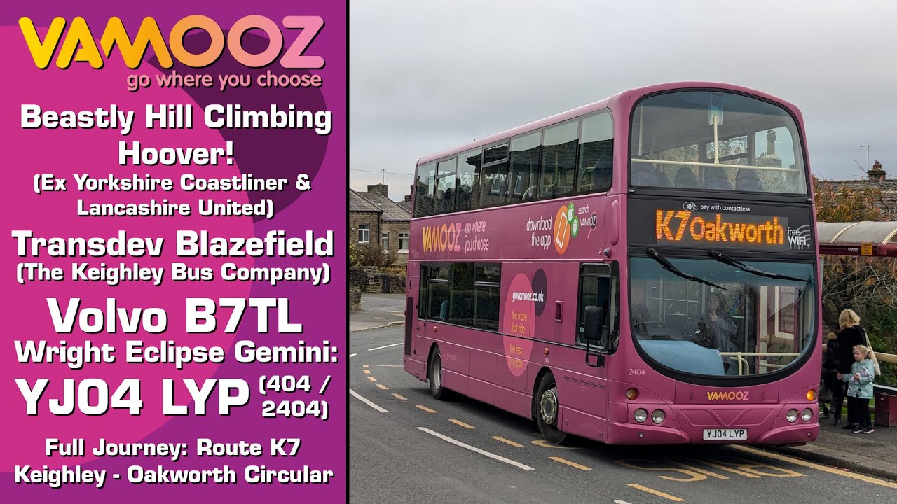 (Beastly Hoover!) The Keighley Bus Company Volvo B7TL Wright Eclipse Gemini: YJ04 LYP