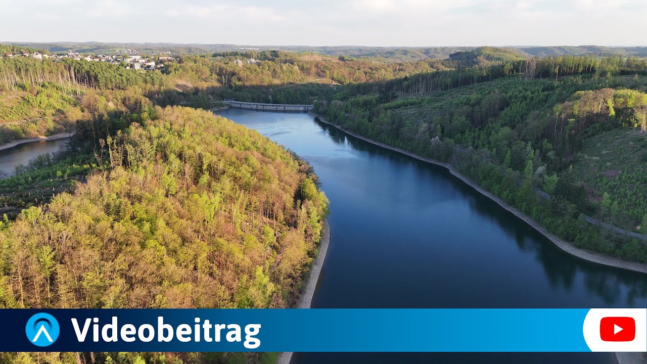 Abendstimmung über der Aggertalsperre
