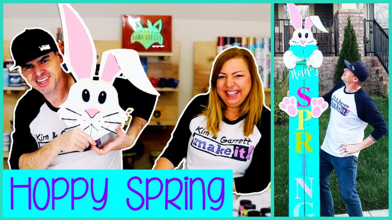 Easter Spring DIY Front Porch Welcome Sign