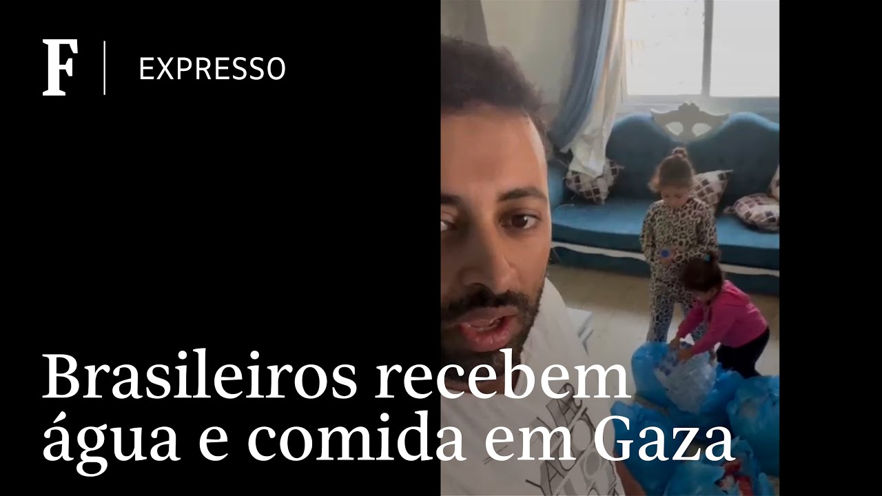 Brasileiros recebem água e comida no sul da Faixa de Gaza​
