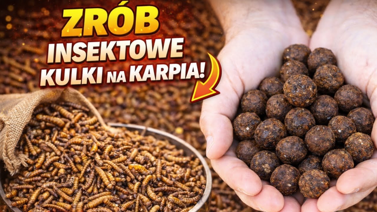 Mączka z insektów w kulkach proteinowych na karpia – hit czy kit?