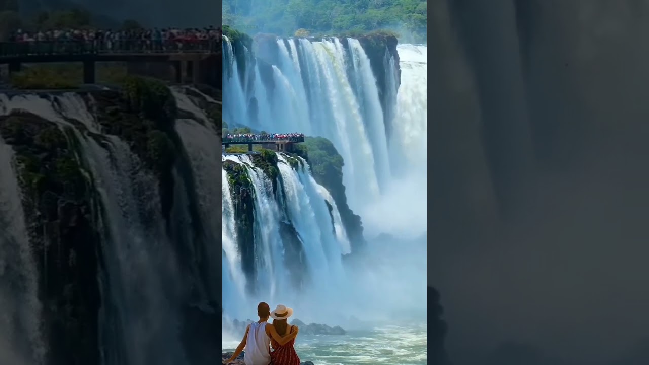 Breathtaking waterfalls | devils throat |waterfall in Brazil 🇧🇷,#shorts