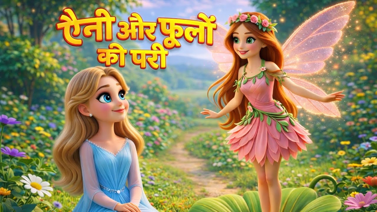 एनी और फूलों की परी | Hindi Fairy Tale Story | Magical Story for Kids | Hindi Cartoon Kahani