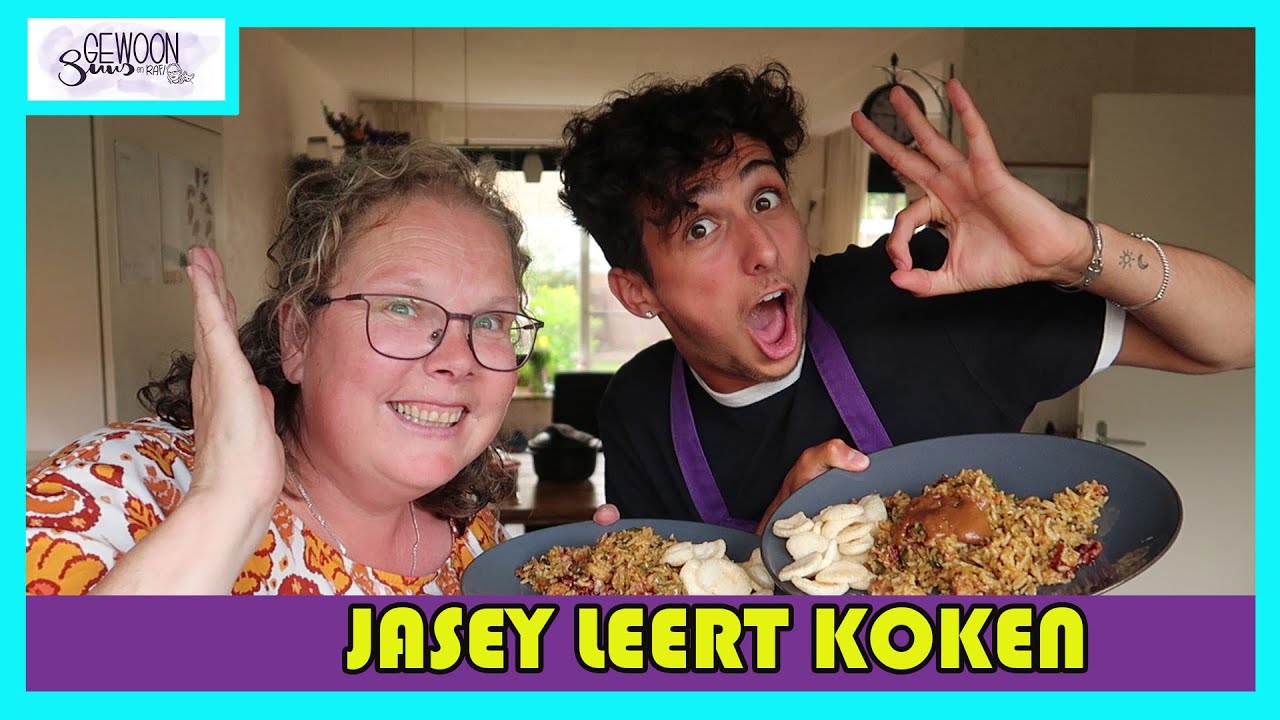 Jasey leert koken ! | Les 1 Nasi | Koken met Suus