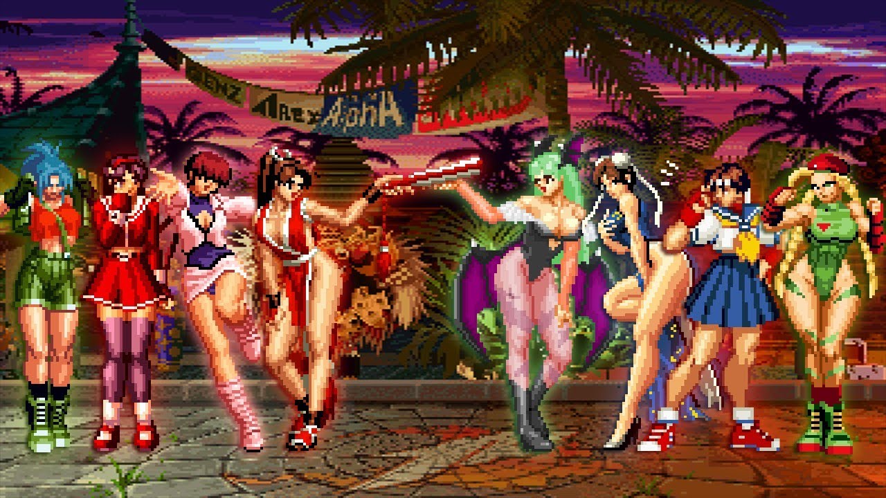 SNK girls vs CAPCOM girls [Kof2002 Mugen]