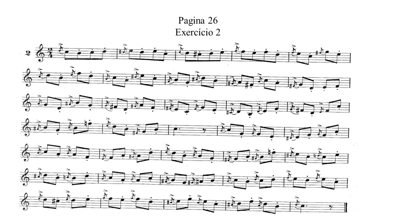 Método para Saxofone Amadeu Russo Pagina 26 Lição 2