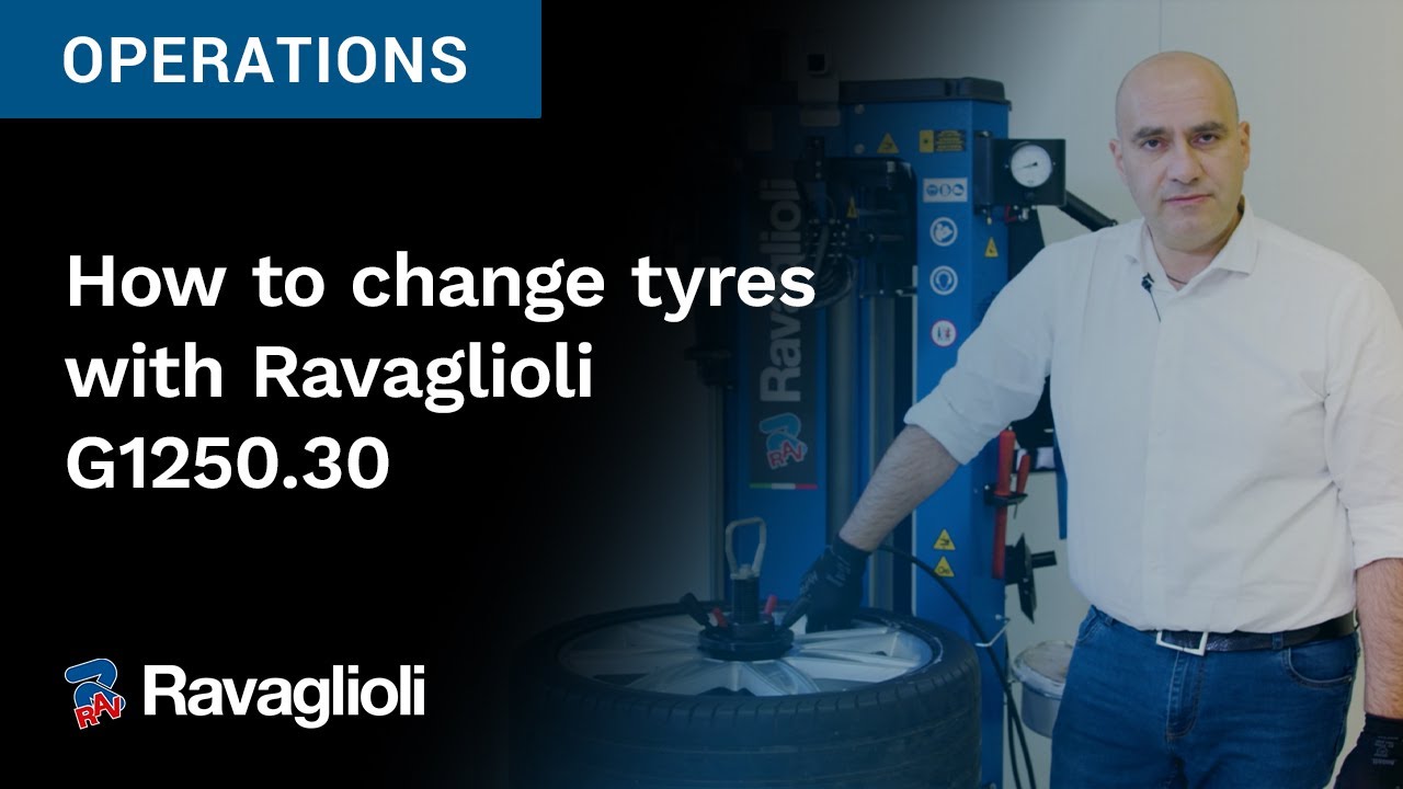 Как заменить шины с помощью Ravaglioli G1250.30 - Operations