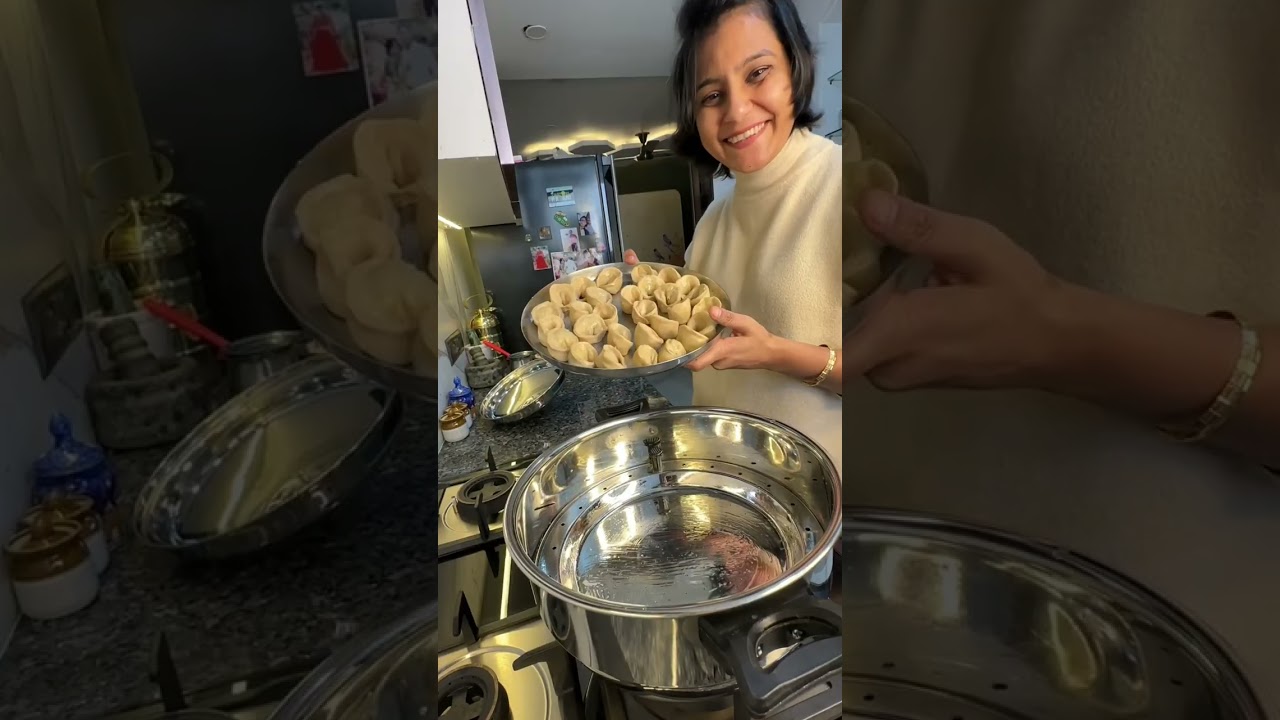 It's fun to eat hot Jhol Momos in the cold.