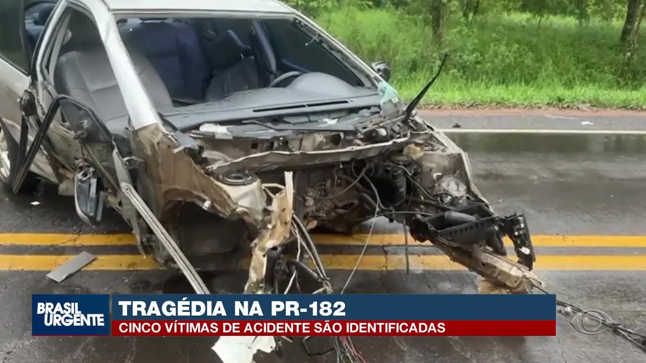 Cinco pessoas morreram na PR-182 em Ampére