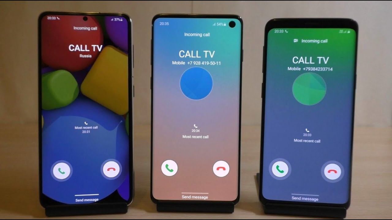 Samsung Galaxy S9 S10 S21 Incoming Calls