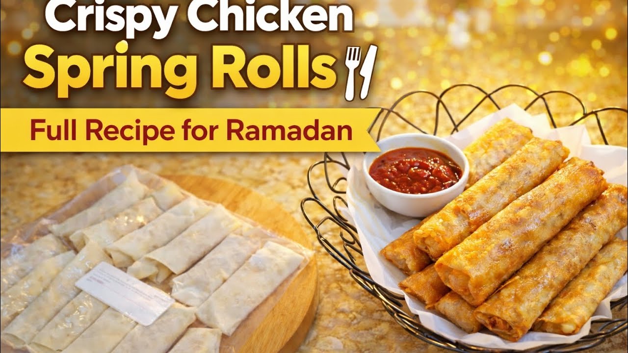 Crispy Chicken Spring Rolls/Full Ramadan Recipe /Chicken Veg Spring Rolls Recipe By Zainab Siddiqui