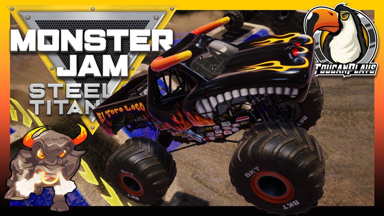 Выпуская зверя: El Toro Loco Black в Monster Jam Steel Titans 2!