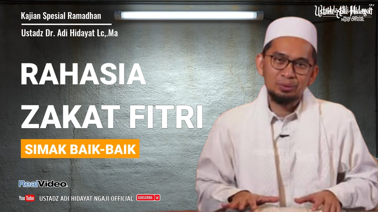 Rahasia Zakat Fitri / Fitrah - Ustadz adi hidayat #ustadzadihidayat #ramadan 