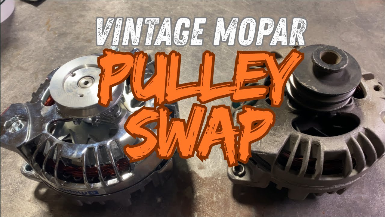 How to Remove & Replace a Vintage Mopar Alternator Pulley (with Basic Shop Tools)#Mopar #alternator