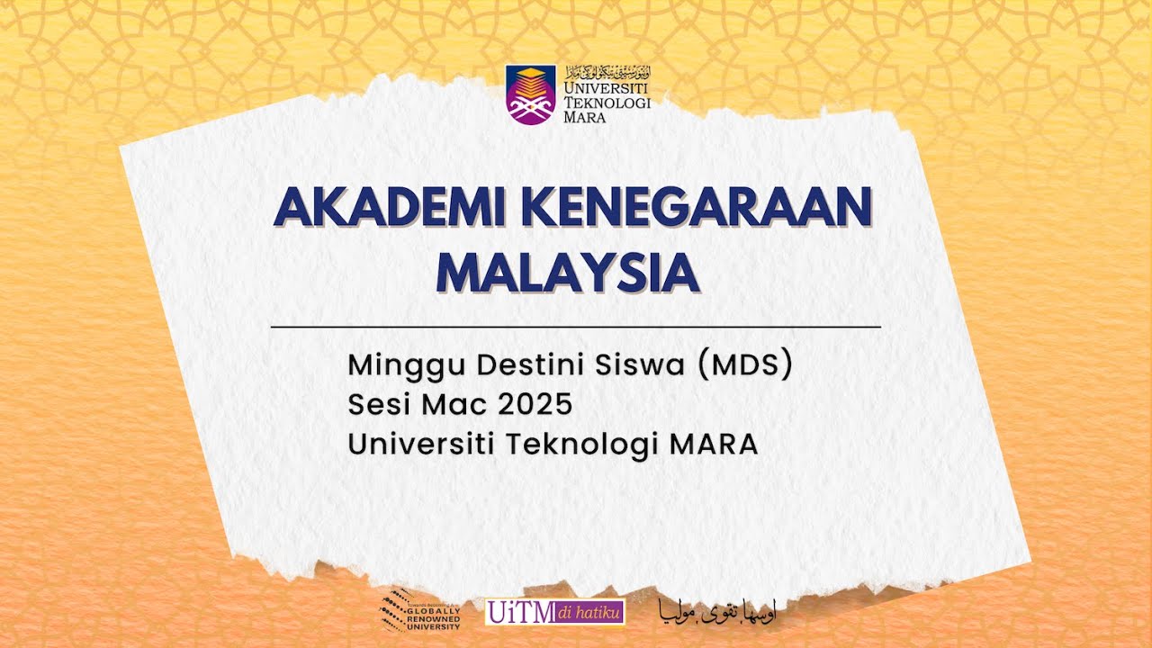 Akademi Kenegaraan Malaysia | Minggu Destini Siswa Mac 2025