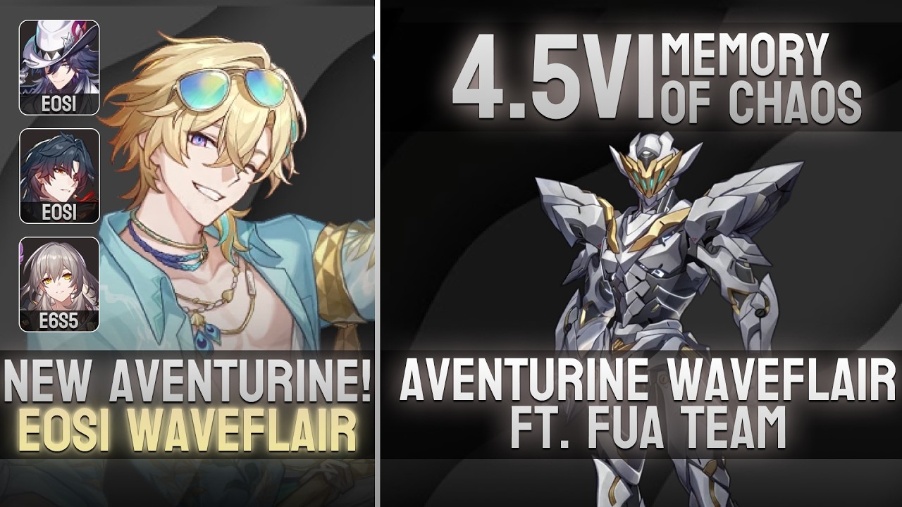4.5v1 is HERE! | E0S1 Aventurine Waveflair x E0S1 FuA Team | HSR 4.5v1 BETA