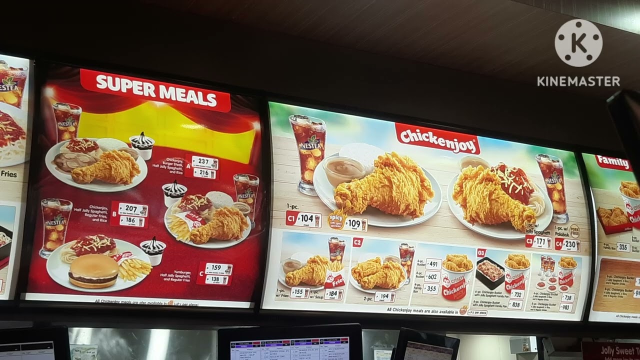 JOLLIBEE FOOD PRICES JANUARY 2025