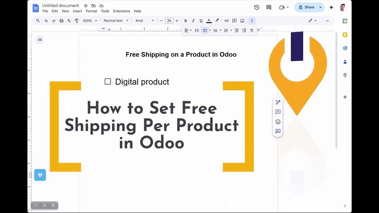 How to Set Free Shipping at Product Level in Odoo eCommerce