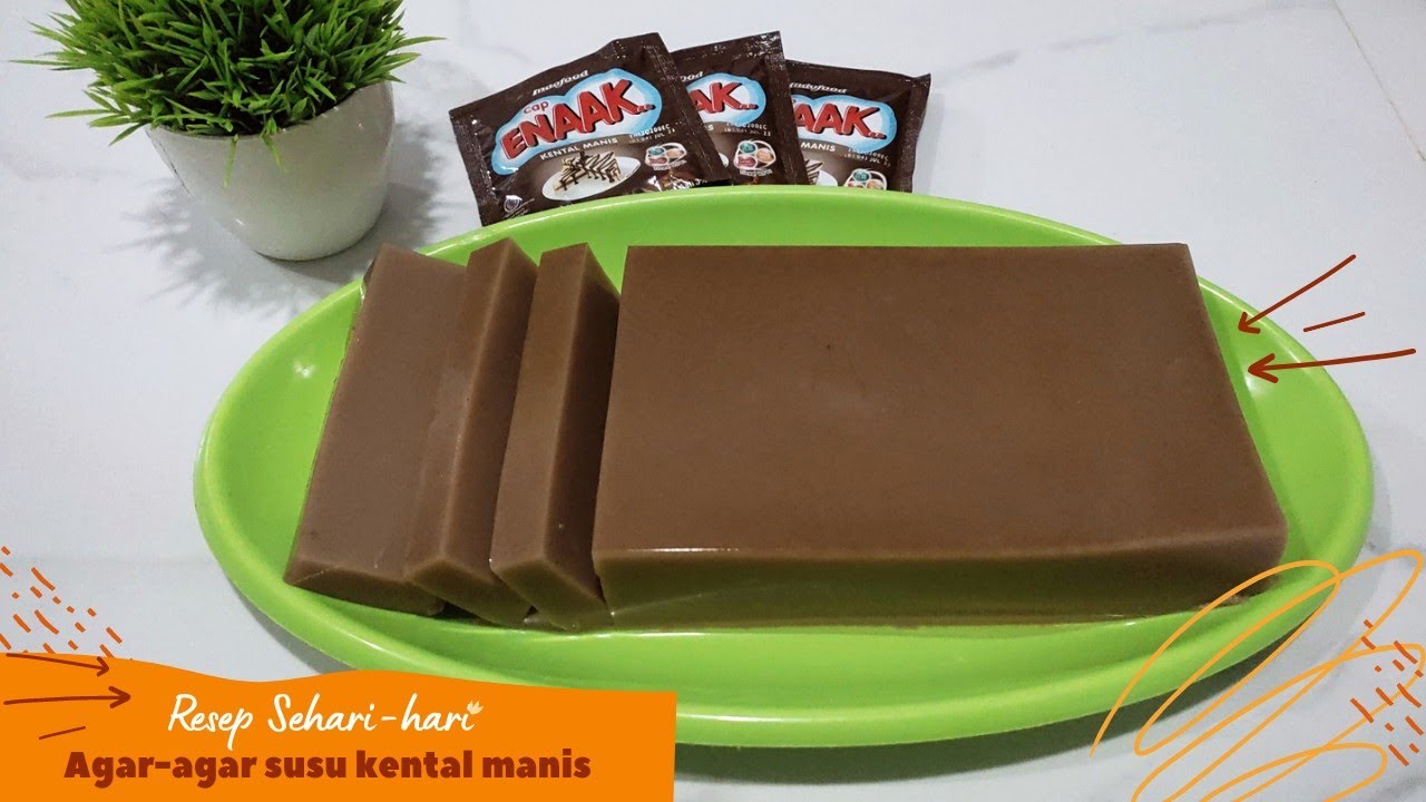 Agar-agar susu kental manis | Puding simpel kesukaan anak-anak #puding #simple