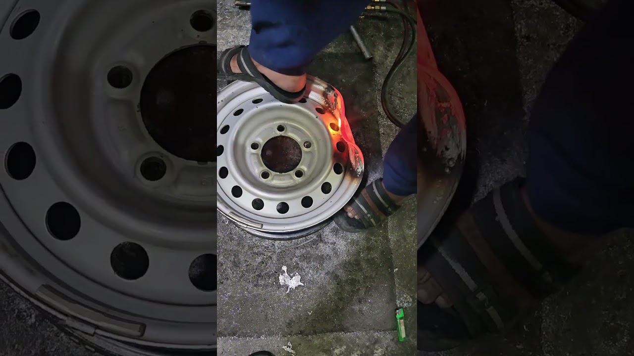 Alloy Wheel repair Hiese bus #shortsvideo #viral