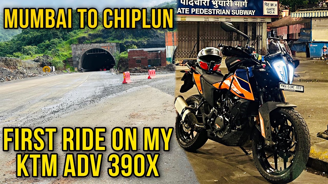Mumbai to Chiplun Solo Bike Ride || First Ride on New KTM Adventure 390X ||