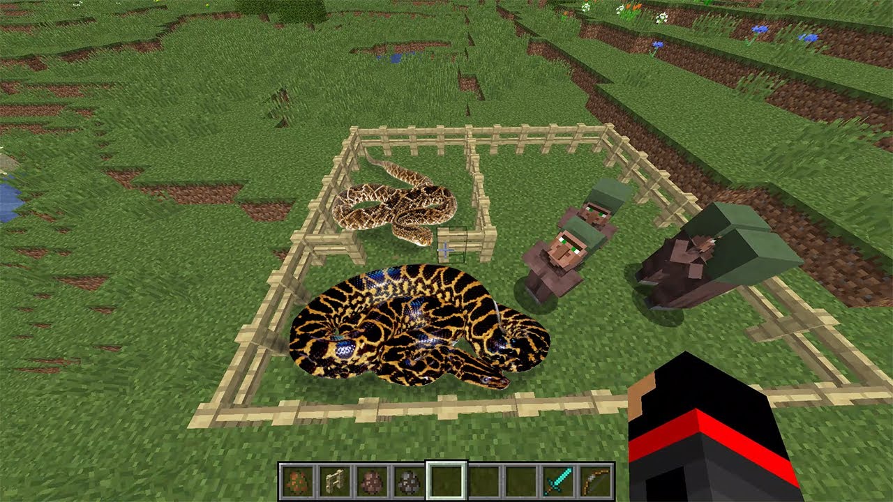 realistic anaconda in minecraft