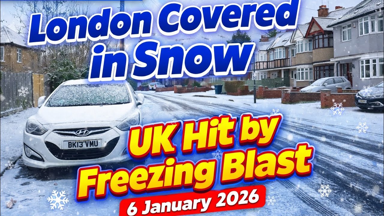 London Covered in Snow  | A Quiet Winter Morning You Must See