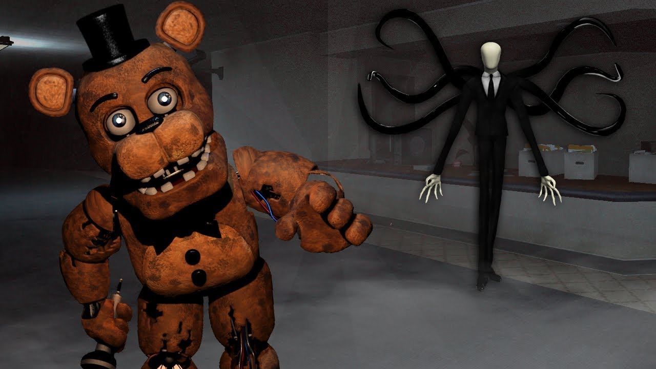 THE REAL SLENDERMAN INVADES GAME?! - Garry's Mod Gameplay - Gmod Fnaf vs Slenderman Survival