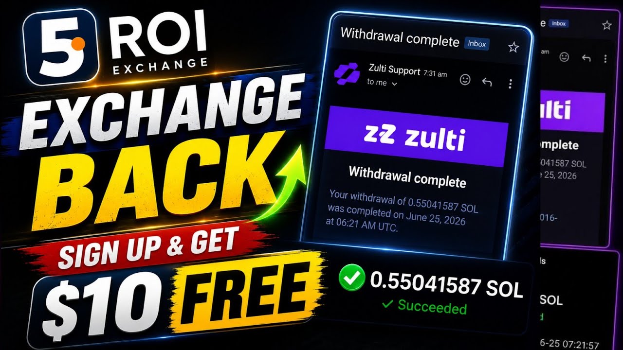 5ROI Exchange Is Back | Get $10 FREE Sign Up Bonus Zulti | Real Payment Proof | Full Tutorial 2026