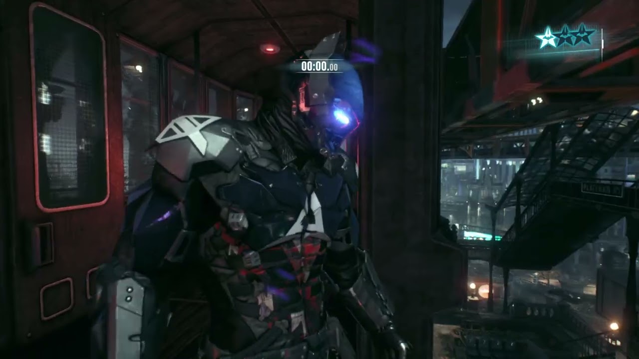 BATMAN: ARKHAM KNIGHT red and dead and dark