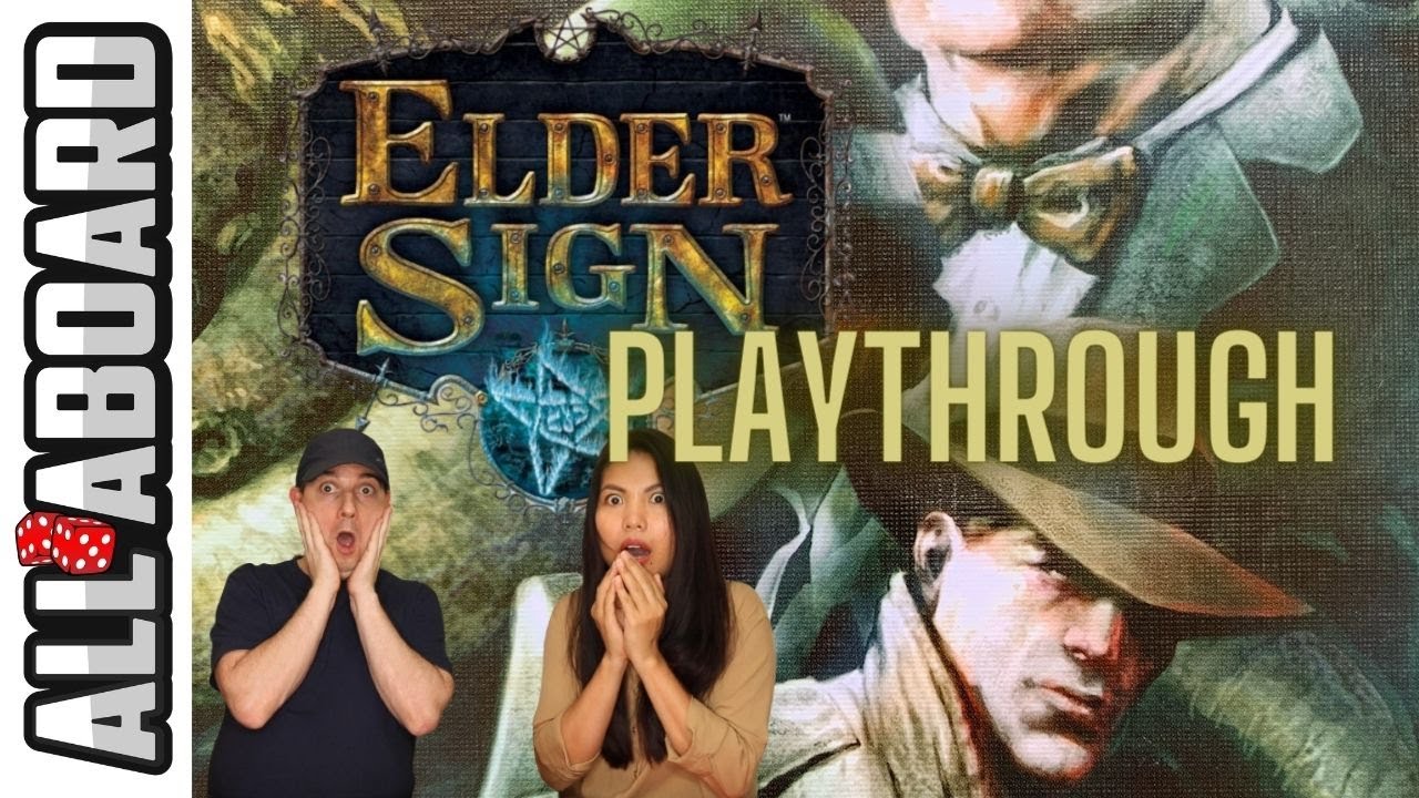 ELDER SIGN | Board Game | 2-Player Playthrough | Terror at Miskatonic Museum