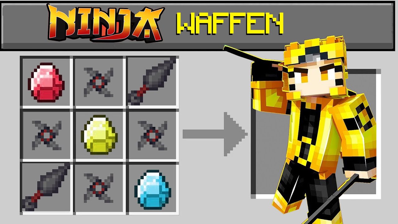 Minecraft, Aber mit NINJA Waffen NARUTO CLAN beitreten..