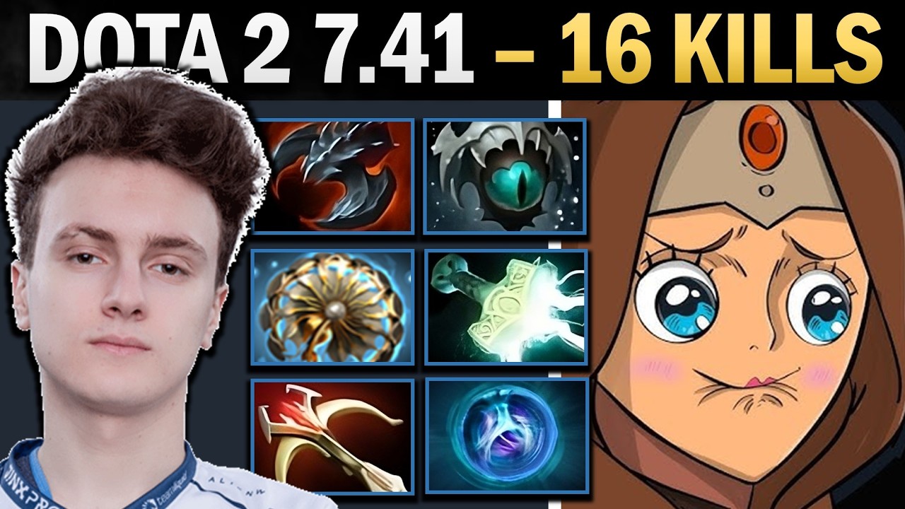 Mirana Dota 2 7.41 with Daedalus and 16 Kills - Dota 2 Gameplay